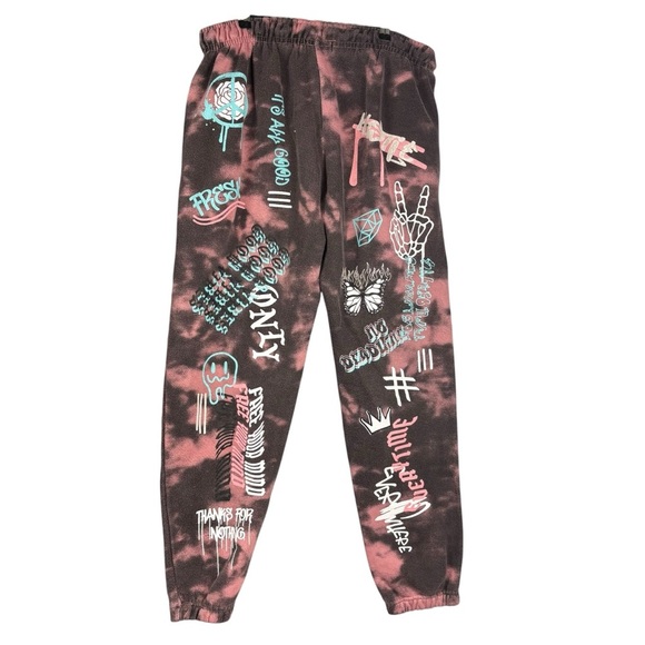 EUC Eighty Eight Brand Men’s Graffiti Graphic Hoodie & Jogger Sweat Set Sz Large - Picture 7 of 15